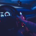 Night Time Driving Cockpit View